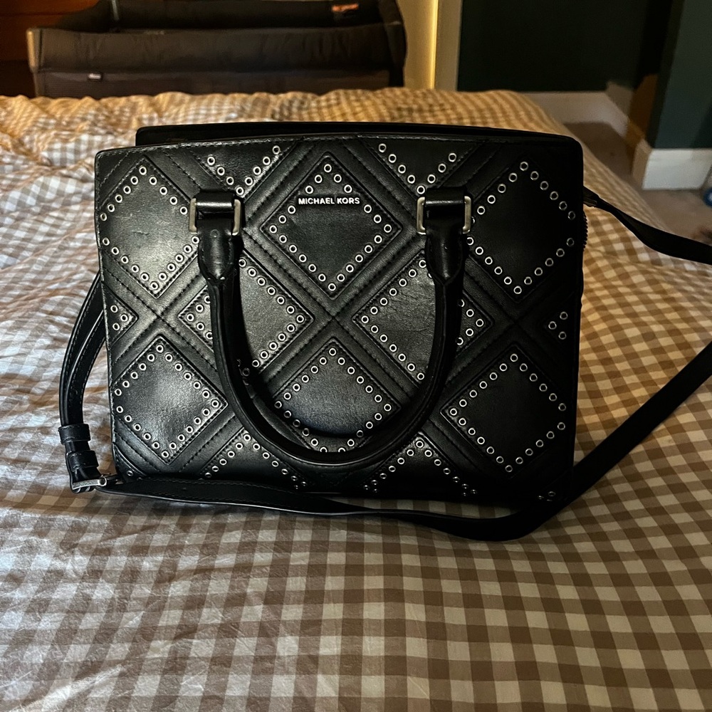 Michael Kors Black Studded Women's Bag